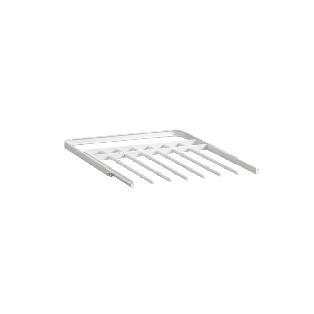 Uittrekbaar broekenrek 449 x 430 mm wit - Classic by Elfa