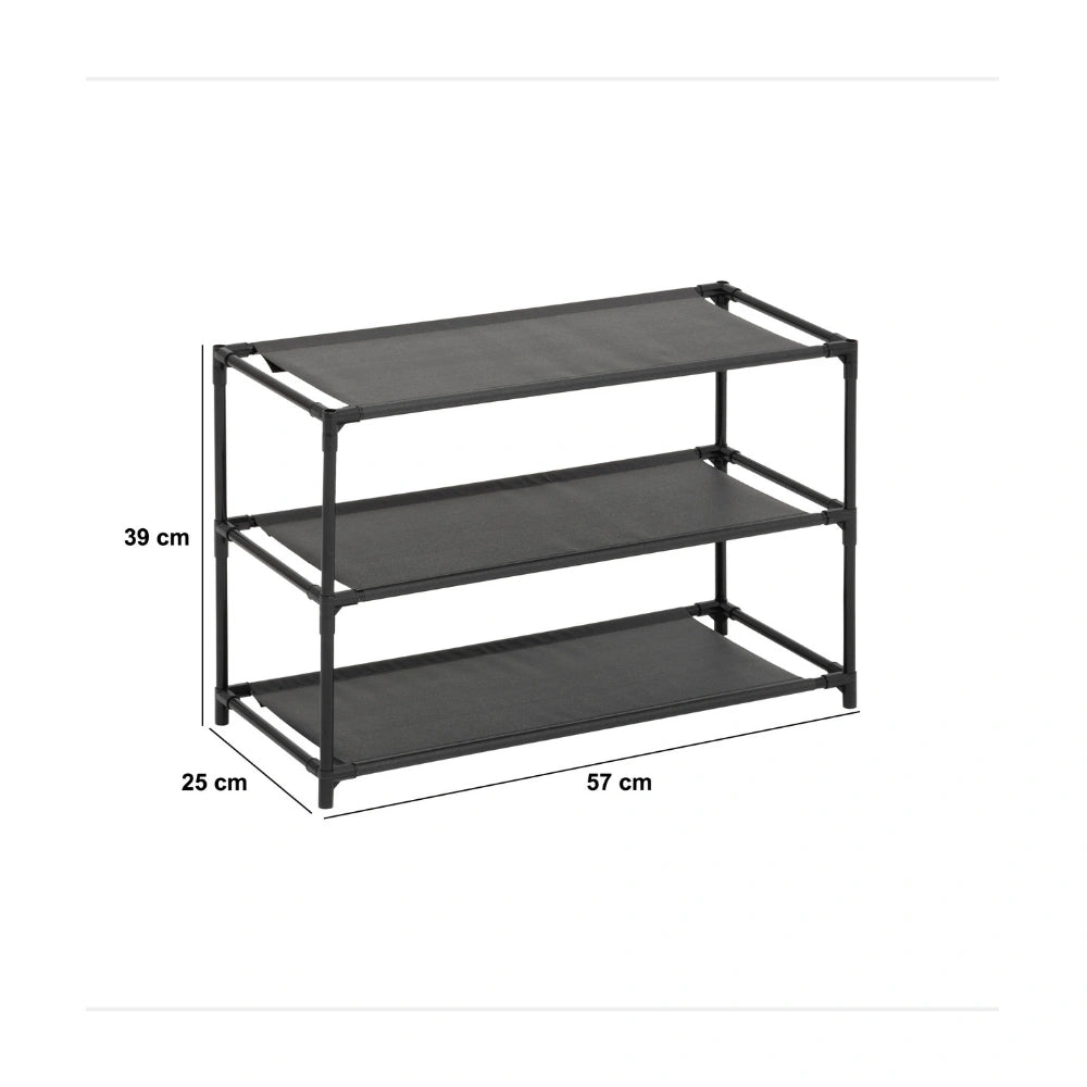 Budget schoenenrek met stoffen legplanken Five®