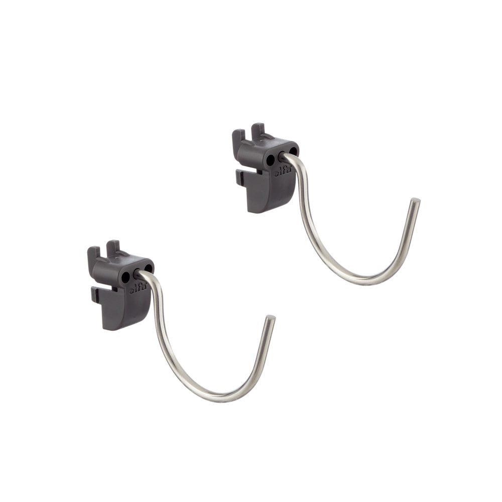 Kleine ronde haak voor pegboard set van 2 grijs - Garage+ by Elfa