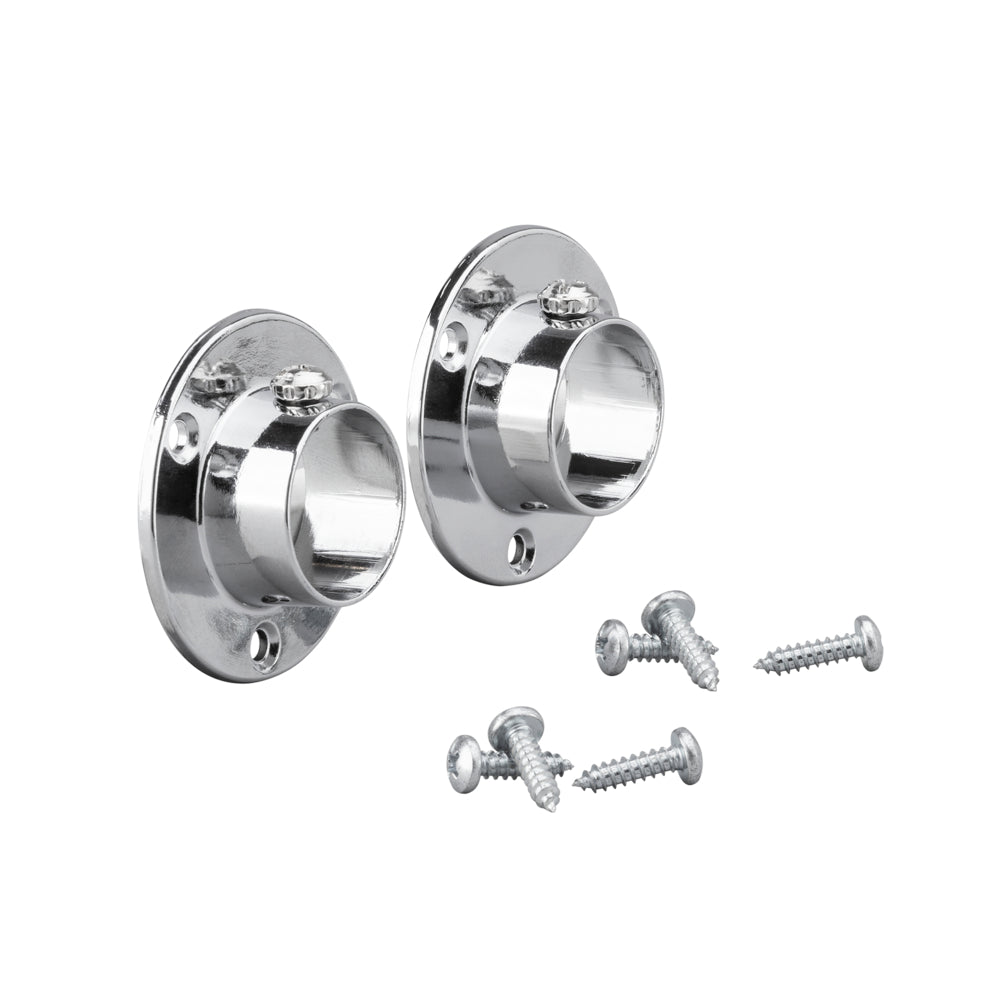 Kledingroedehouder wand chroom set van 2 - Classic by Elfa