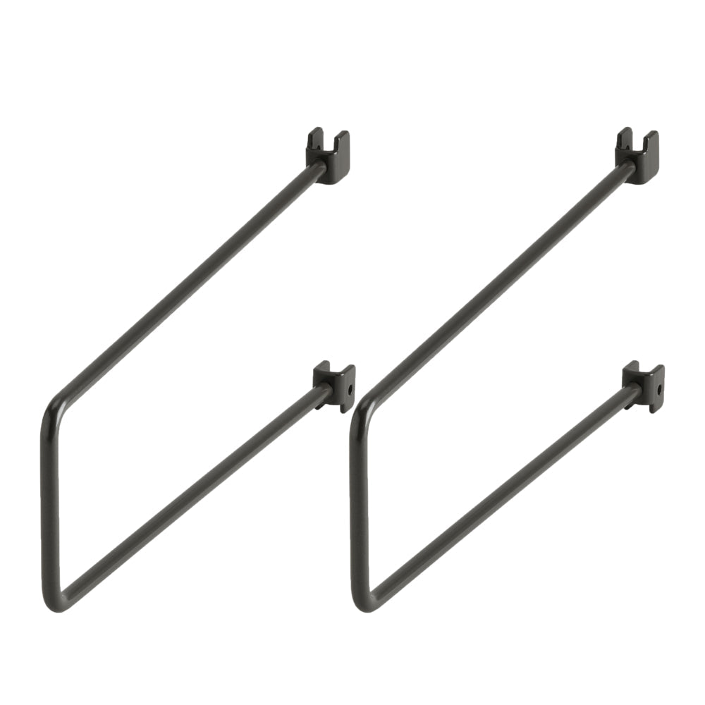 Boekensteun voor wandrail 250 mm set van 2 grafiet - Classic by Elfa