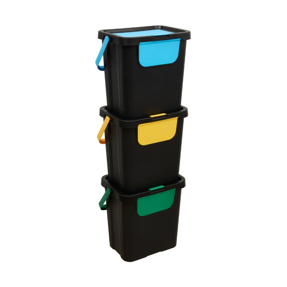 Prullenbak afvalscheiding 3x 24 liter Five®