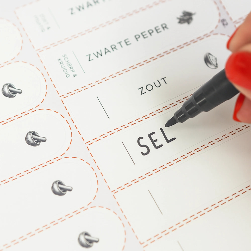 So Clever Gewürzetiketten 72 Stück Ø35mm