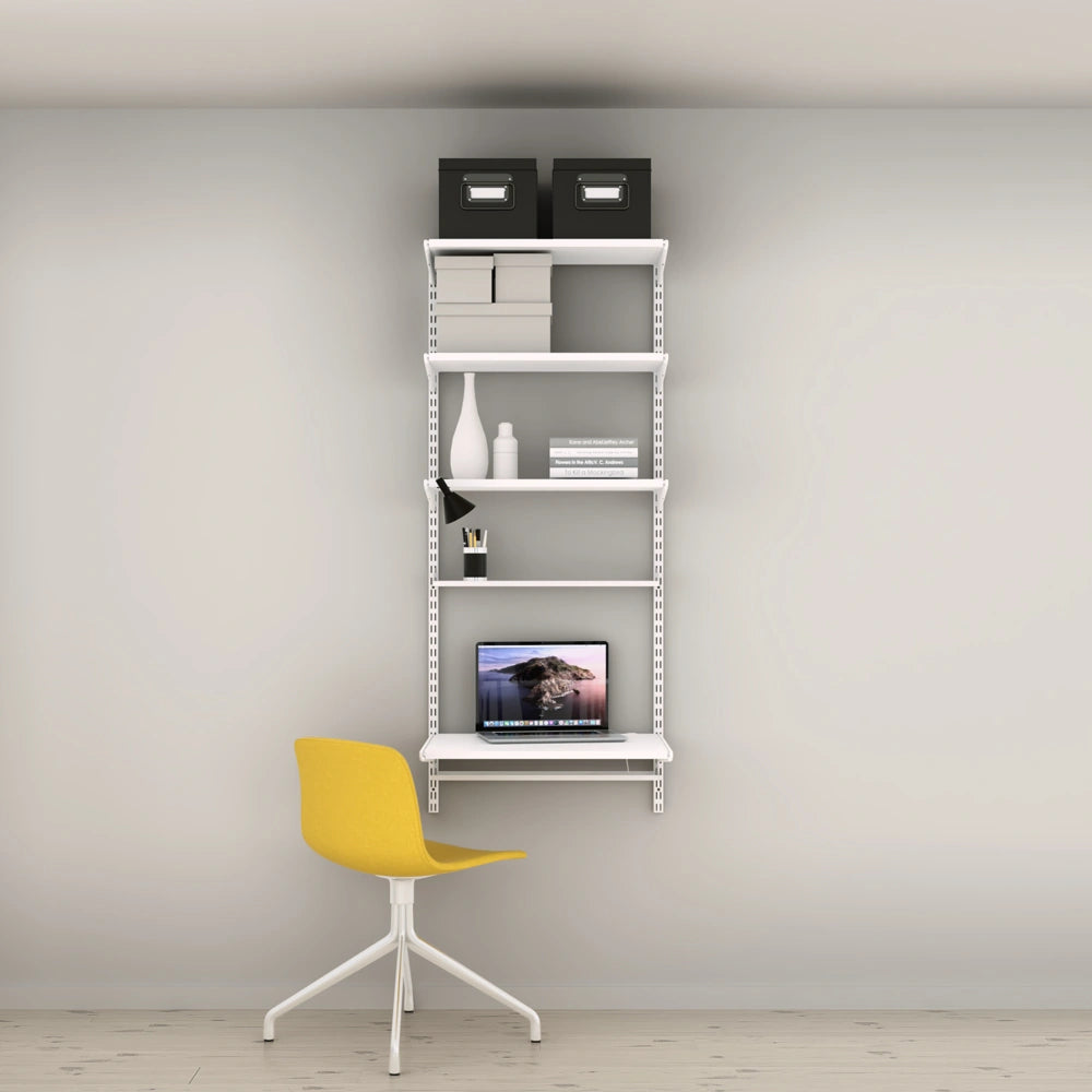 Elfa Home Office Opstelling Compacte Werkplek - 124,8 cm