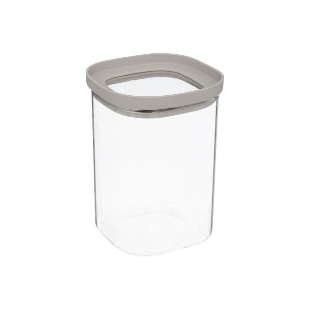 Glazen voorraadpot 1.0 liter vierkant stapelbaar Five®