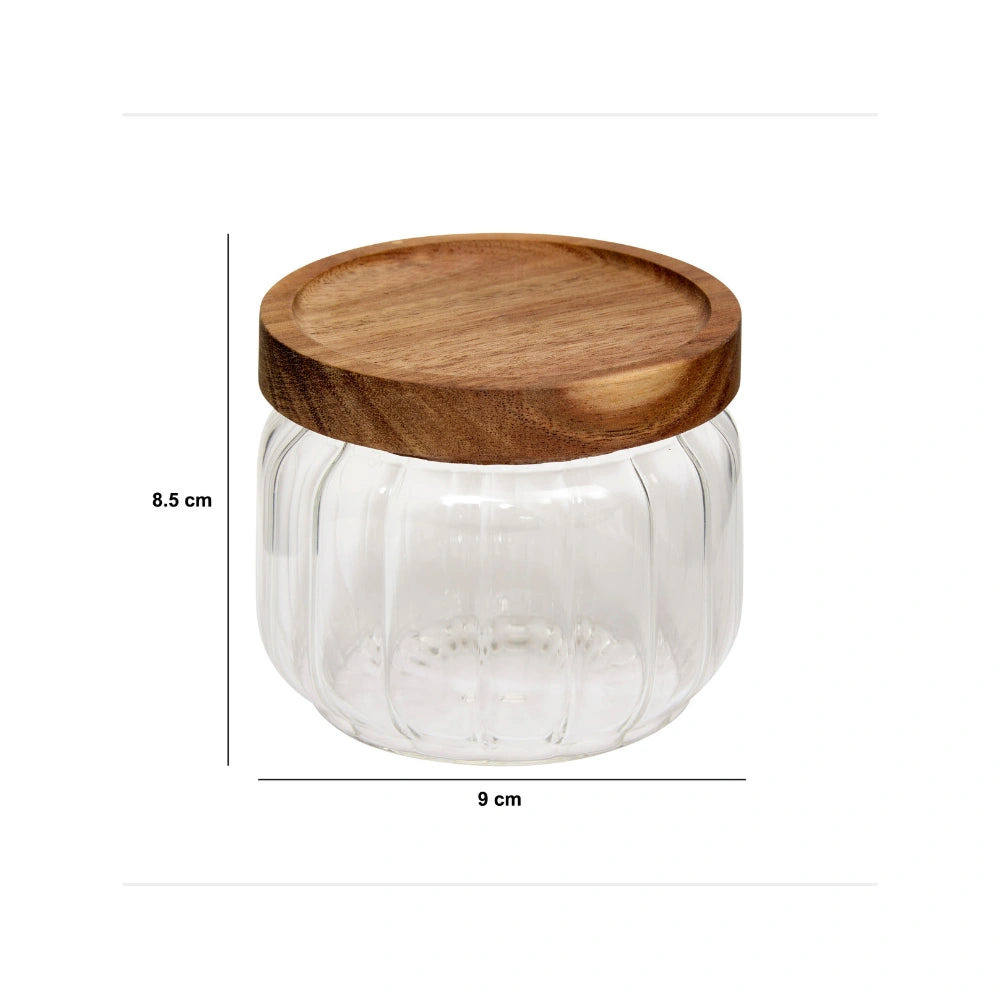 Stijlvolle luchtdichte glazen voorraadpot 300 ml Five®