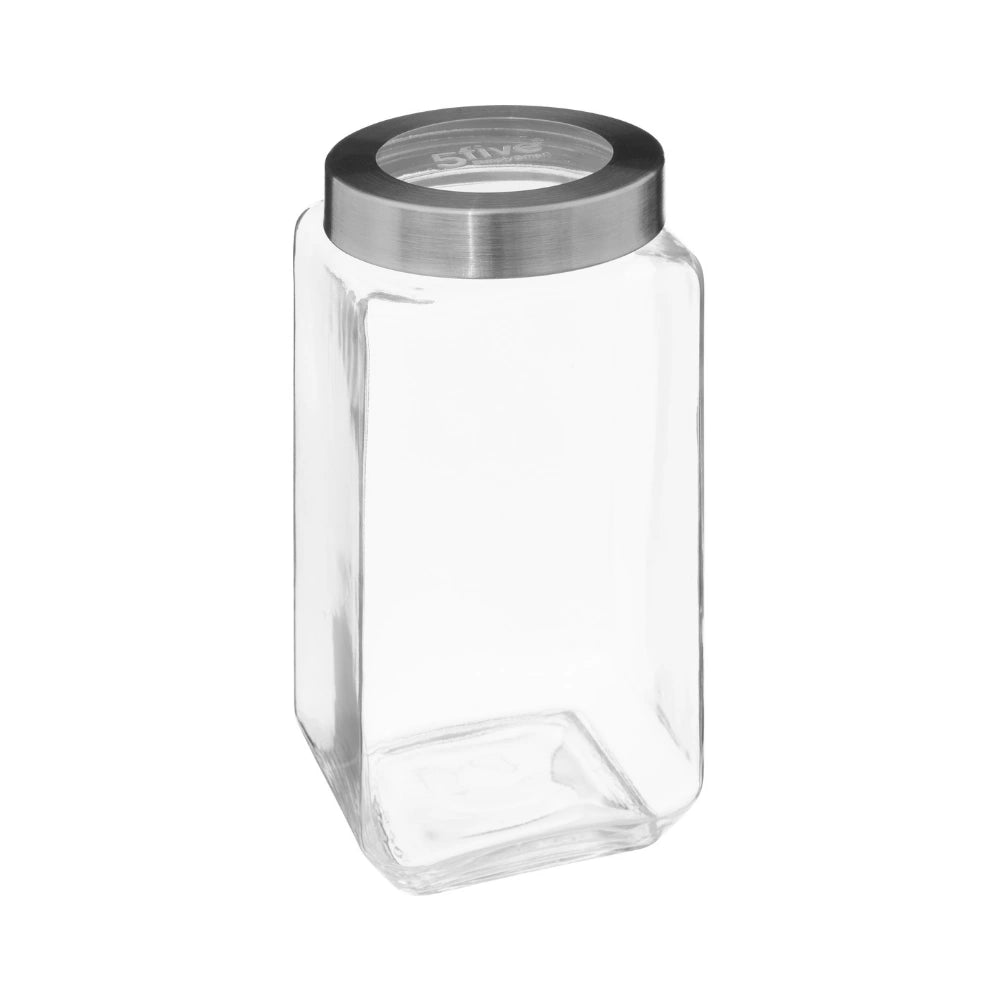 Glazen voorraadpot metalen draaideksel 2 liter Five®