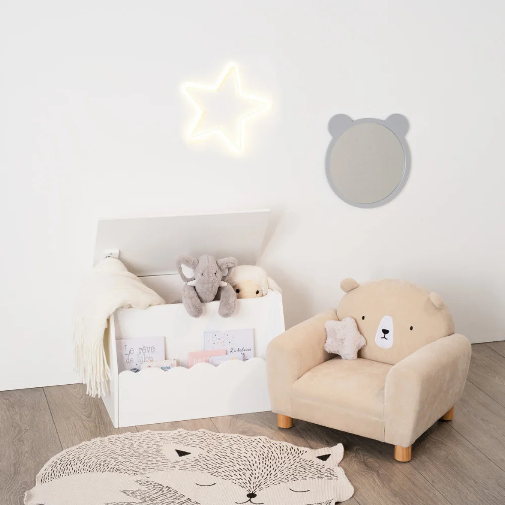 Weiße Aufbewahrungstruhe Kinderzimmer Atmosphera