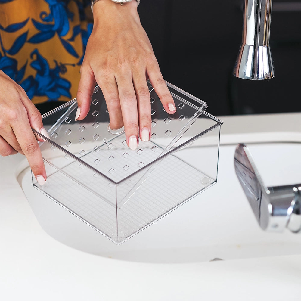 So Clever x Vacane Kühlschrankbehälter mit Schublade und Abtropfeinsatz Medium