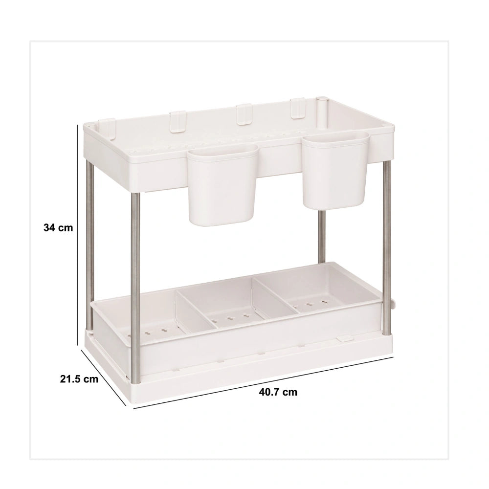 Keukenkast organizer uitschuifbaar 2 niveaus Five®