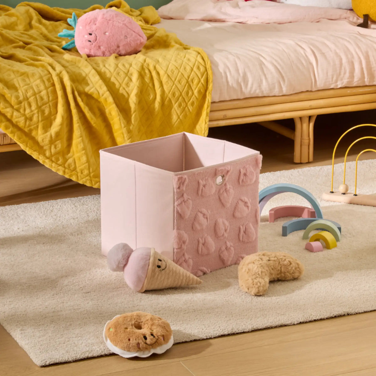 Aufbewahrungskorb Kinderzimmer Erdbeer Atmosphera