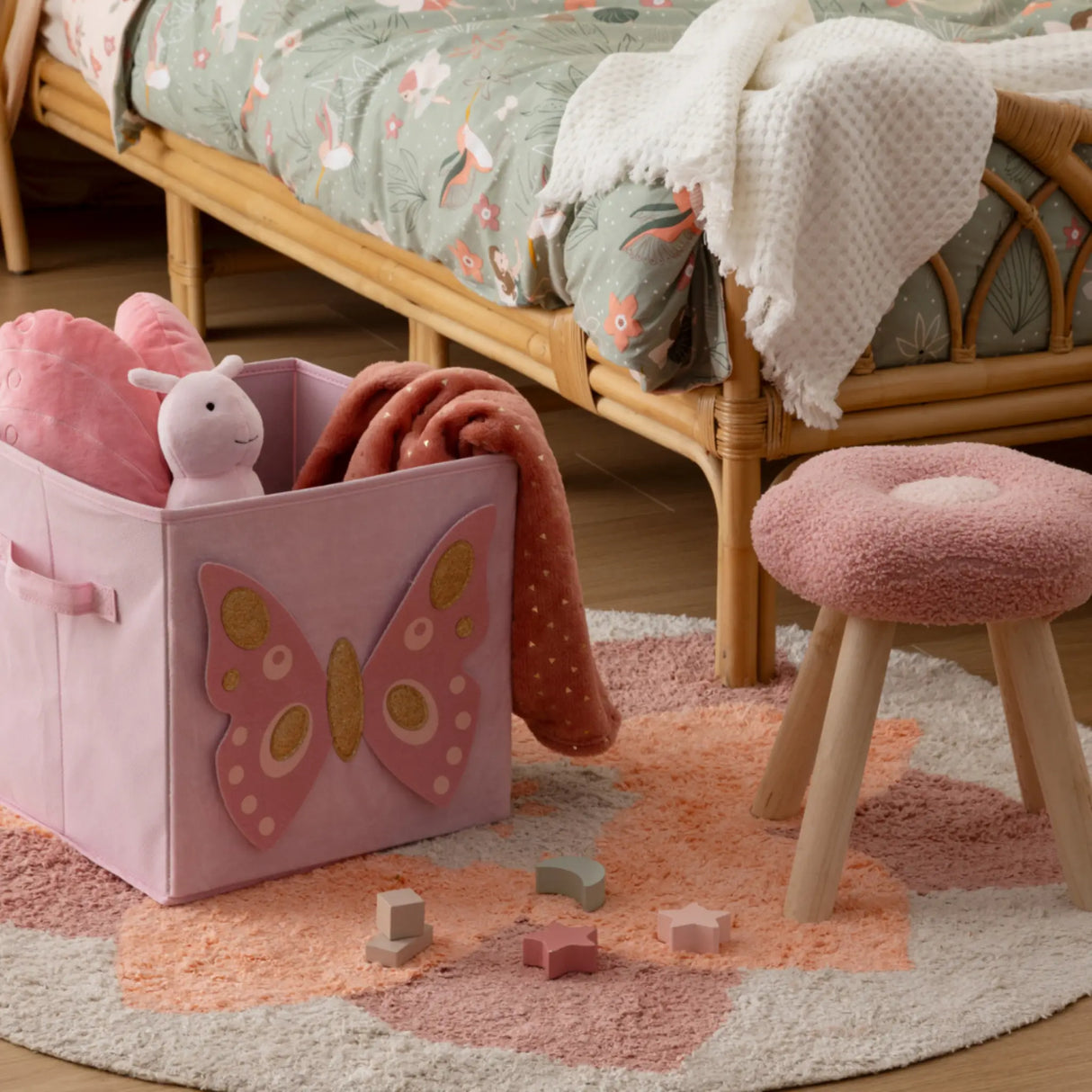 Aufbewahrungskorb Kinderzimmer Schmetterlings Atmosphera