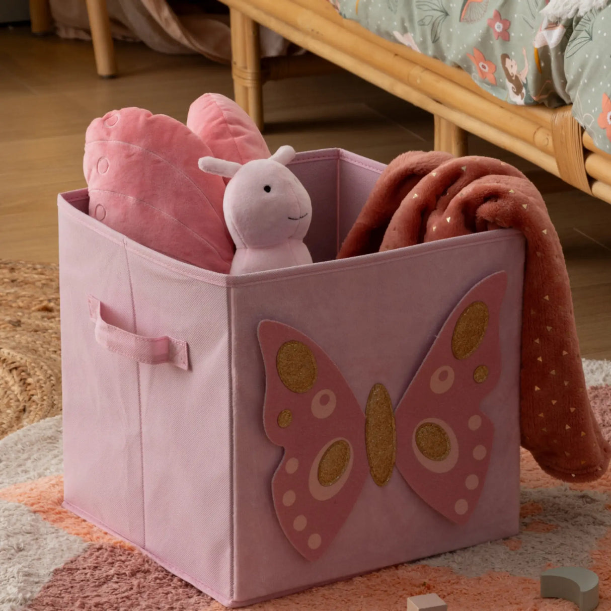 Aufbewahrungskorb Kinderzimmer Schmetterlings Atmosphera