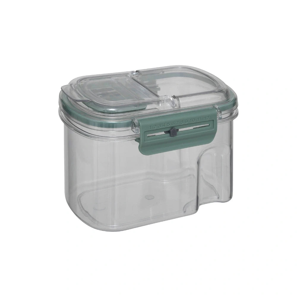 Luchtdichte voorraadbus 600 ml met datumaanduiding en schenkdop Five®