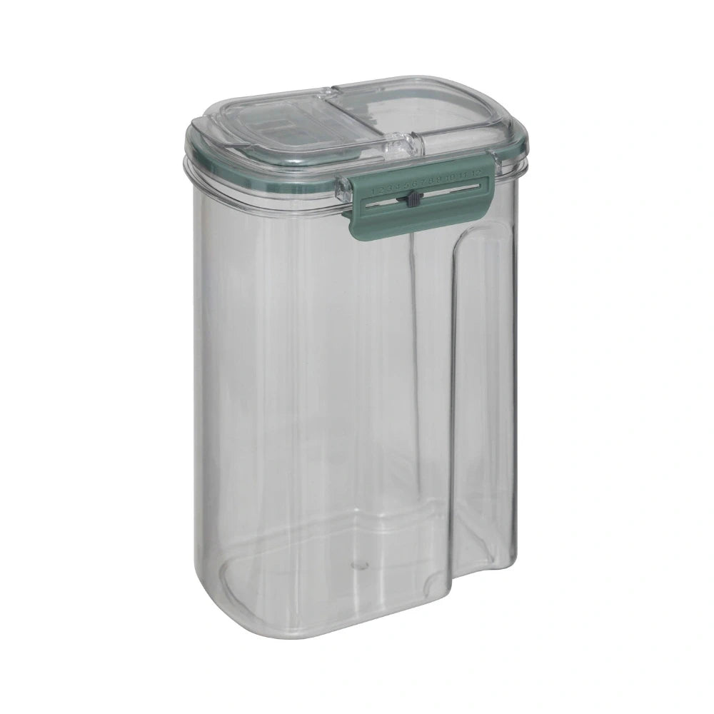 Luchtdichte voorraadbus 1.6 liter met datumaanduiding en schenkdop Five®
