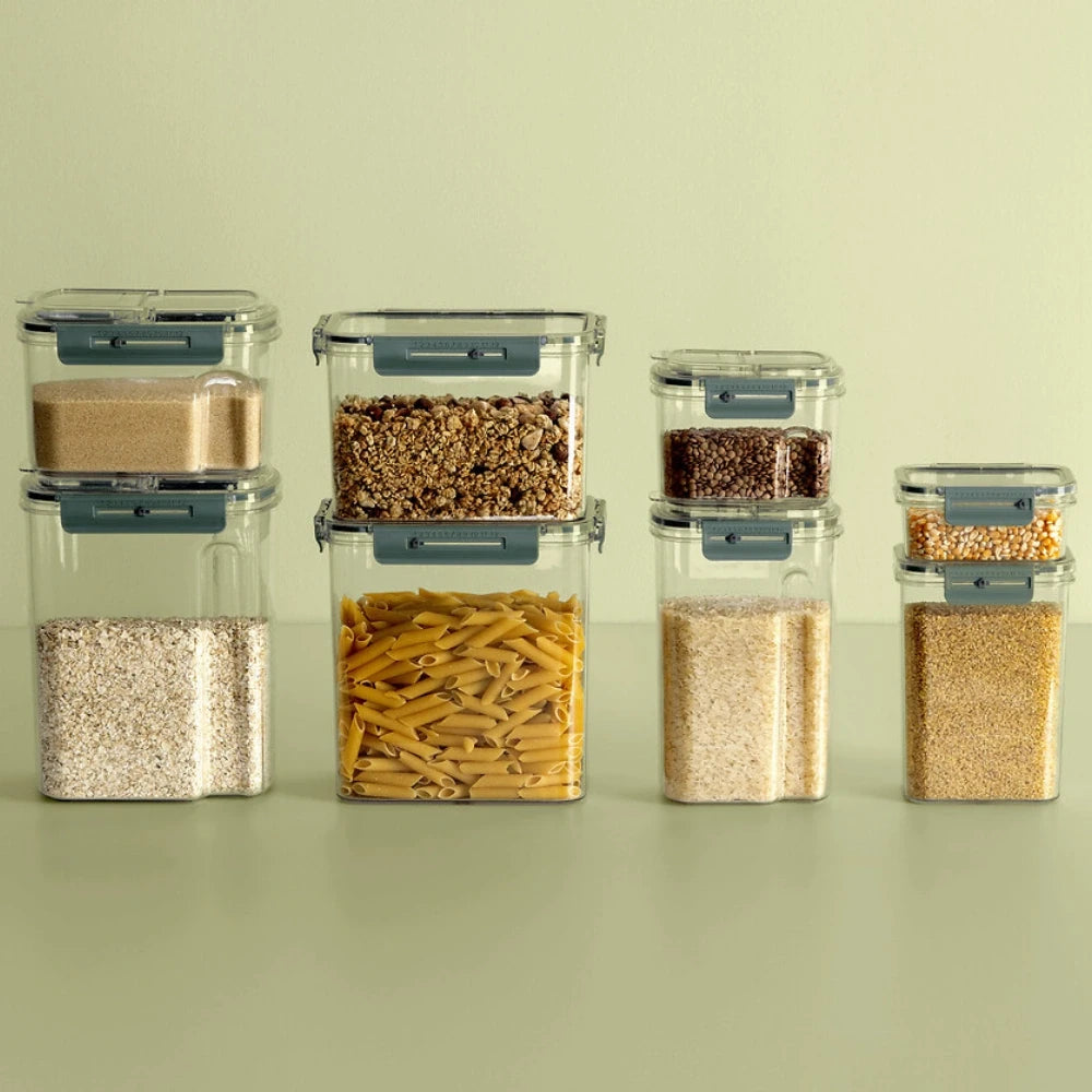 Luchtdichte voorraadbus 600 ml met datumaanduiding en schenkdop Five®