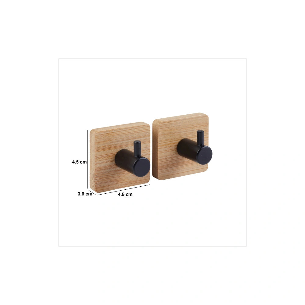 Bamboe handdoekhaakje zelfklevend 2 stuks Five®
