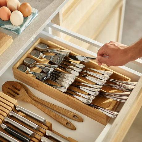 Houten bestekbakken