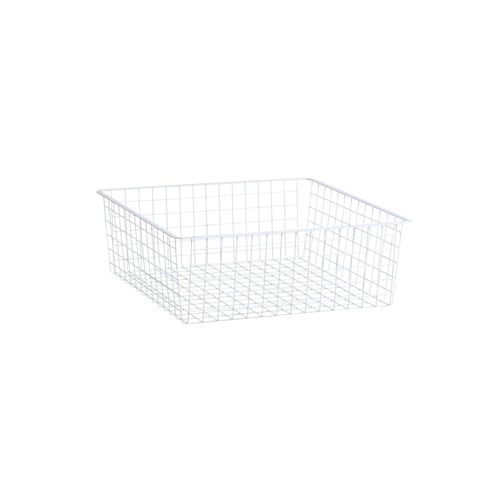 Draadmandlade 527 x 527 x 185 mm wit - Classic by Elfa