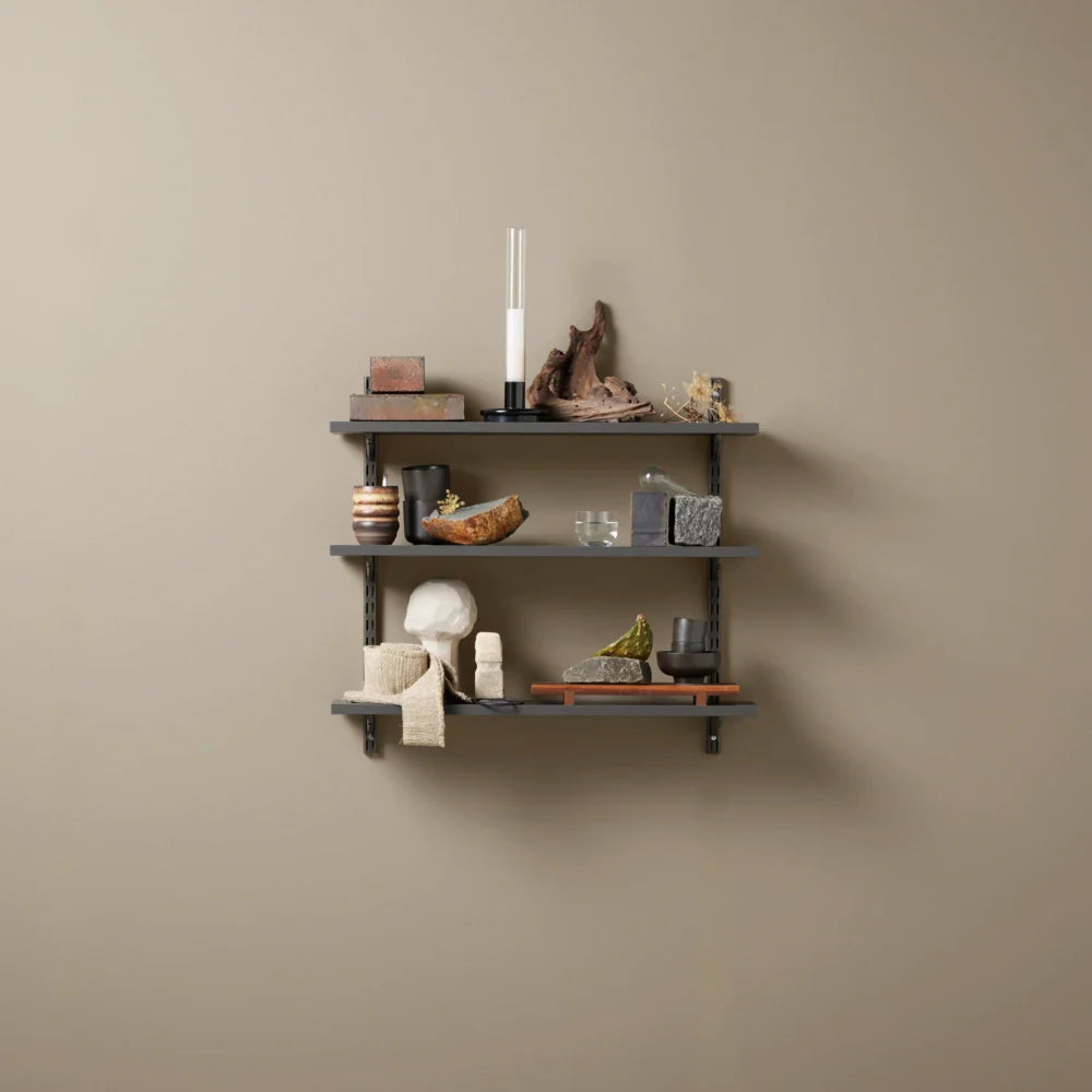Plankensysteem plug-in set grafiet - Classic by Elfa