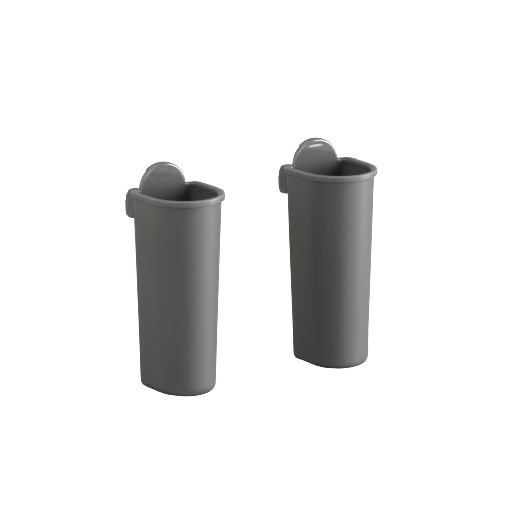 Pegboard beker set van 2 matgrijs - Garage+ by Elfa