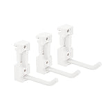Haak voor opbergrail set van 3 wit - Classic by Elfa