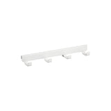 30 cm Plankdrager met 4 haken wit - Classic by Elfa