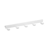 40 cm Plankdrager met 5 haken wit - Classic by Elfa