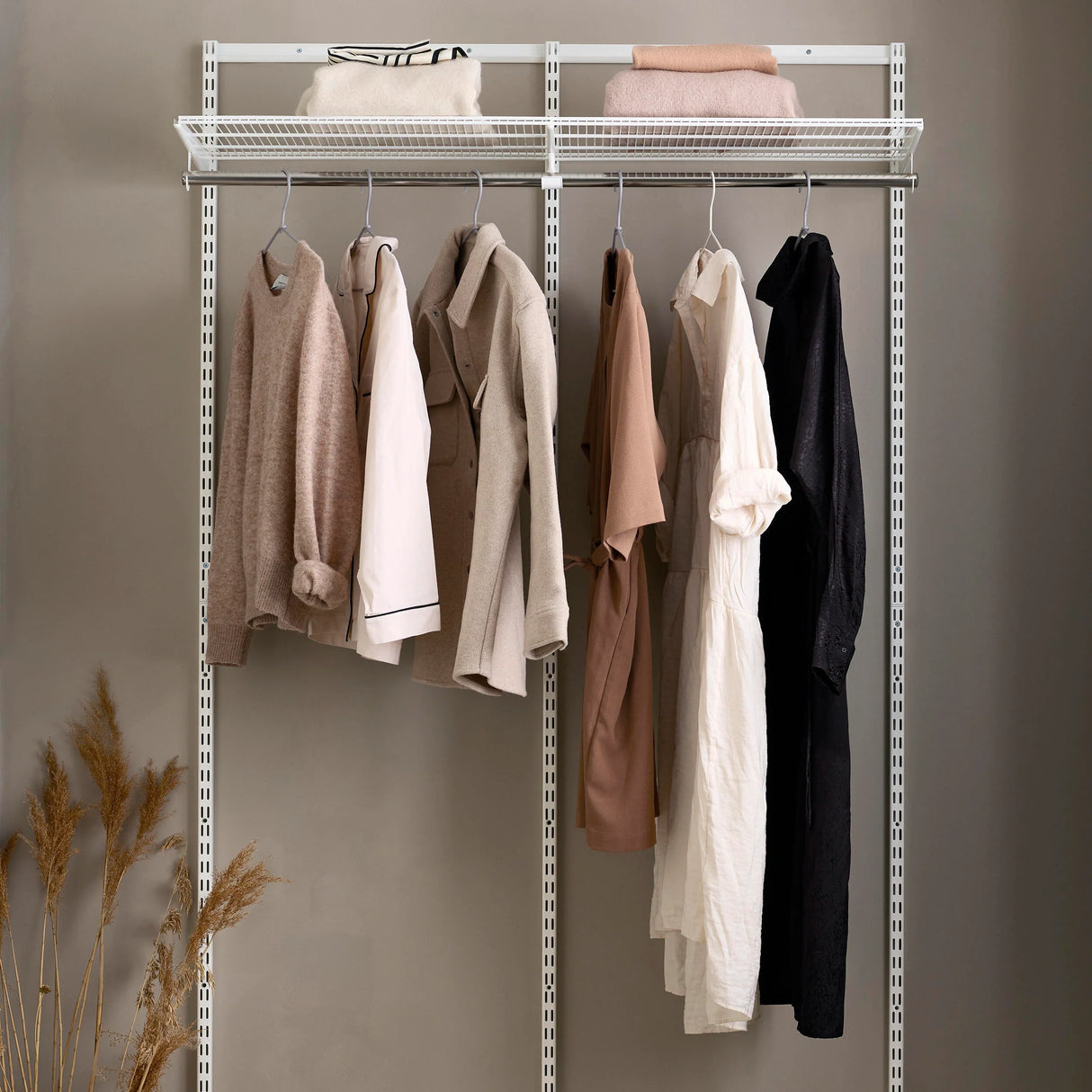 Elfa starterset 2 secties wit - Classic by Elfa