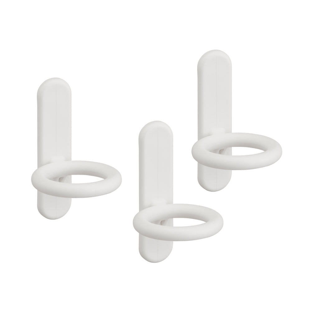 Ronde bordhaak set van 3 wit - Classic by Elfa