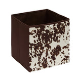 Opbergmand bruine koeienprint Five®