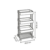houten trolley badkamer of keuken Five®