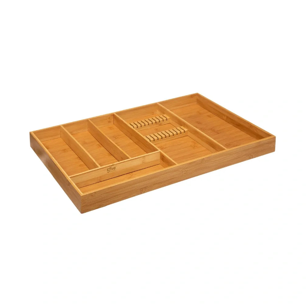 Bamboe bestekbak met messenhouder Five®