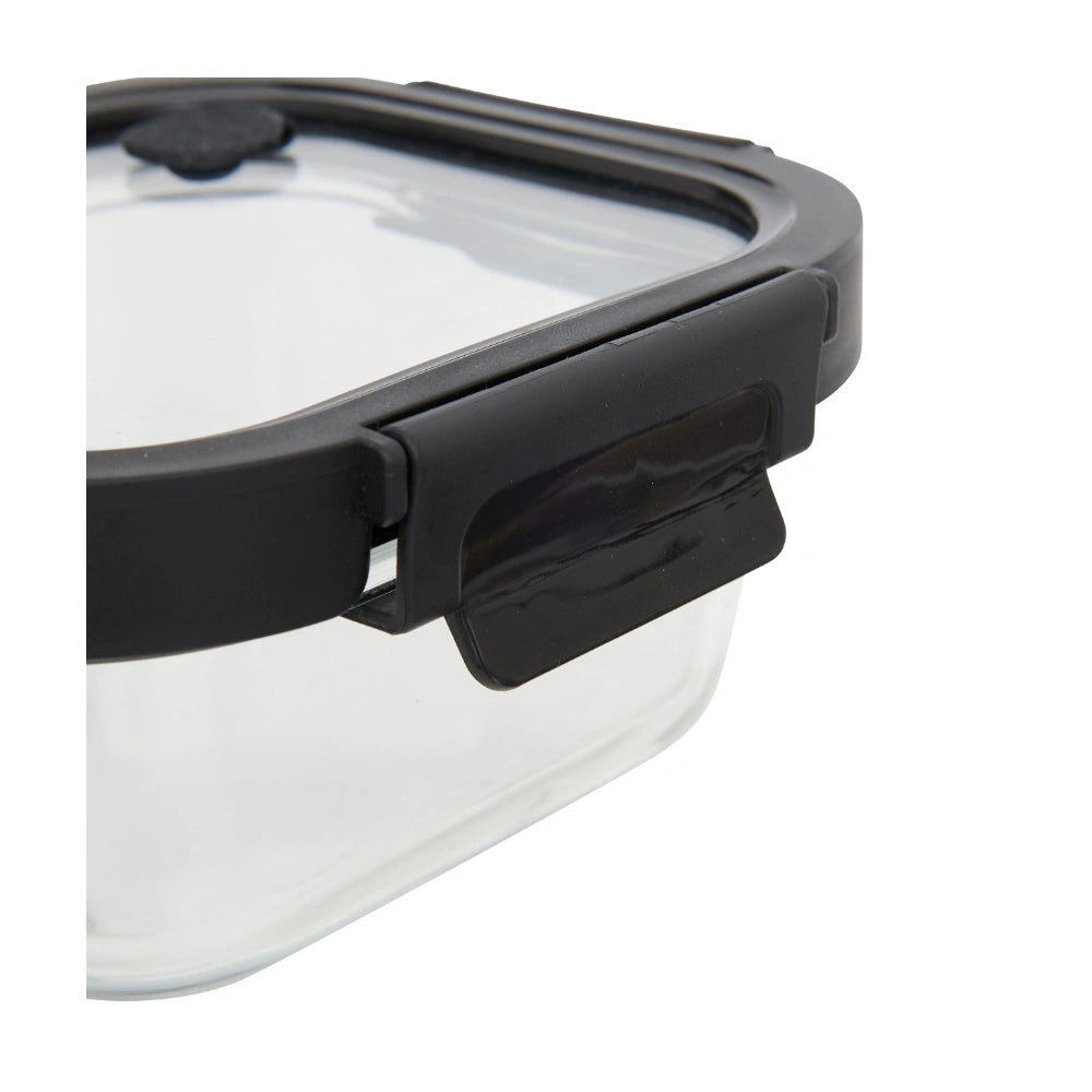 Vierkant vershoudbakje glas 320 ml Five®