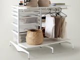 Vrijstaand Elfa Rek Room Divider met Uitschuifbare Manden - 124,8 cm