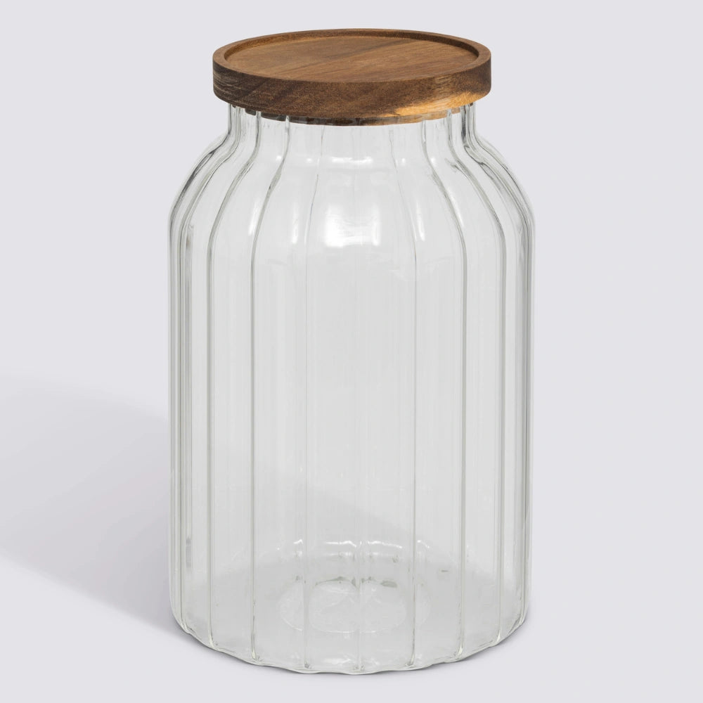 Stijlvolle luchtdichte glazen voorraadpot 3 liter Five®