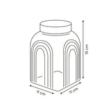 Decoratieve glazen voorraadpot 1 liter Acacia deksel Five®