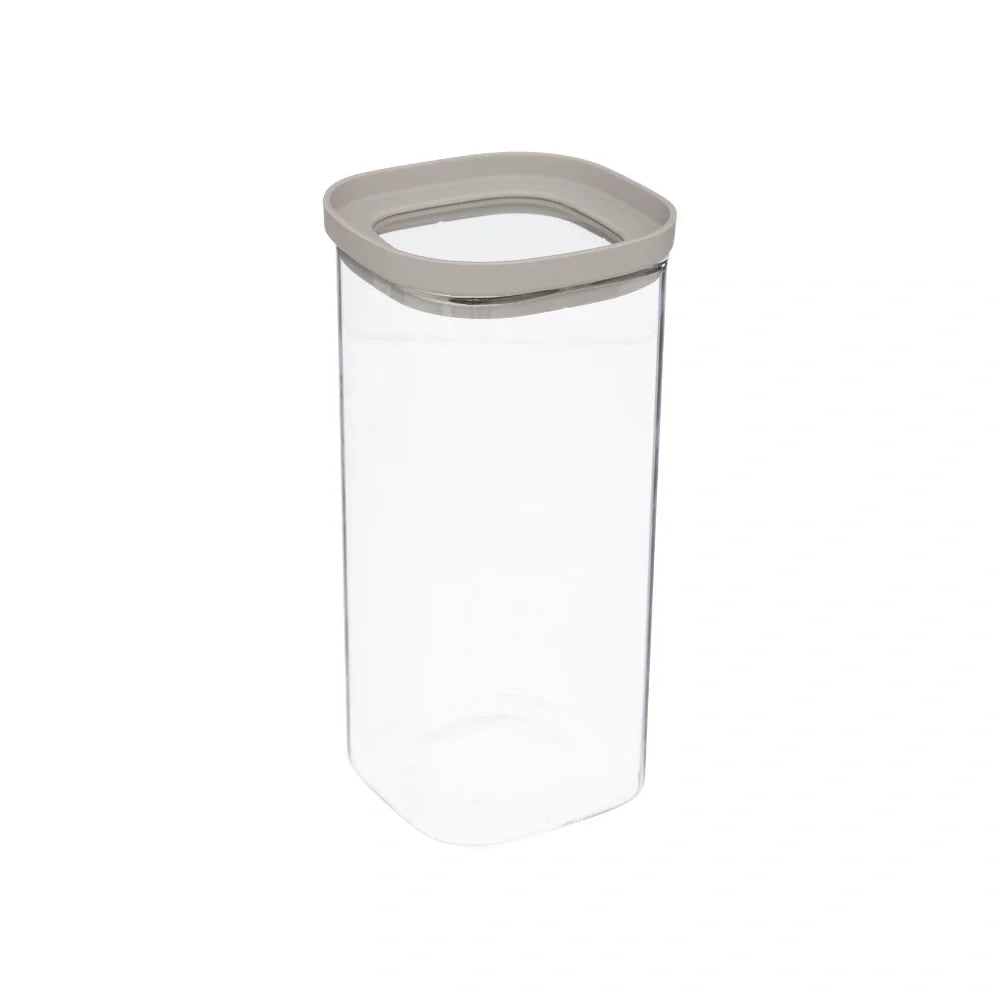 Glazen voorraadpot 1.6 liter vierkant stapelbaar Five®
