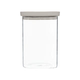 Glazen voorraadpot 1.0 liter vierkant stapelbaar Five®