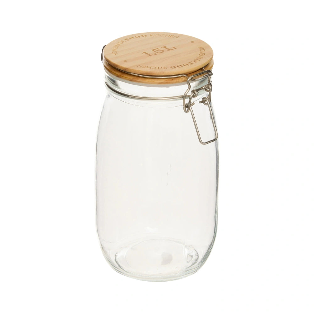 Vorratsglas Holzdeckel 1.5 Liter Five®