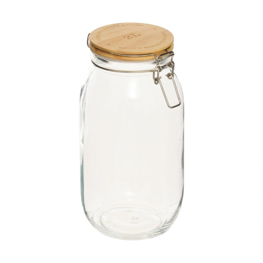 Vorratsglas Holzdeckel 2 Liter Five®