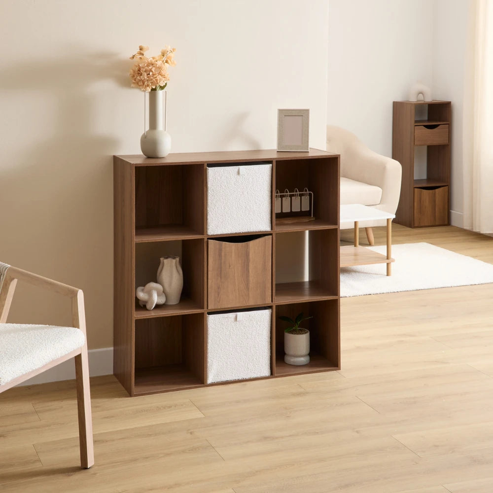 Opbergmand hout look Five®