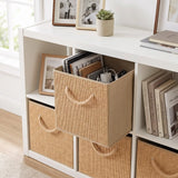 Opbergmand rotan look met handvat Five®