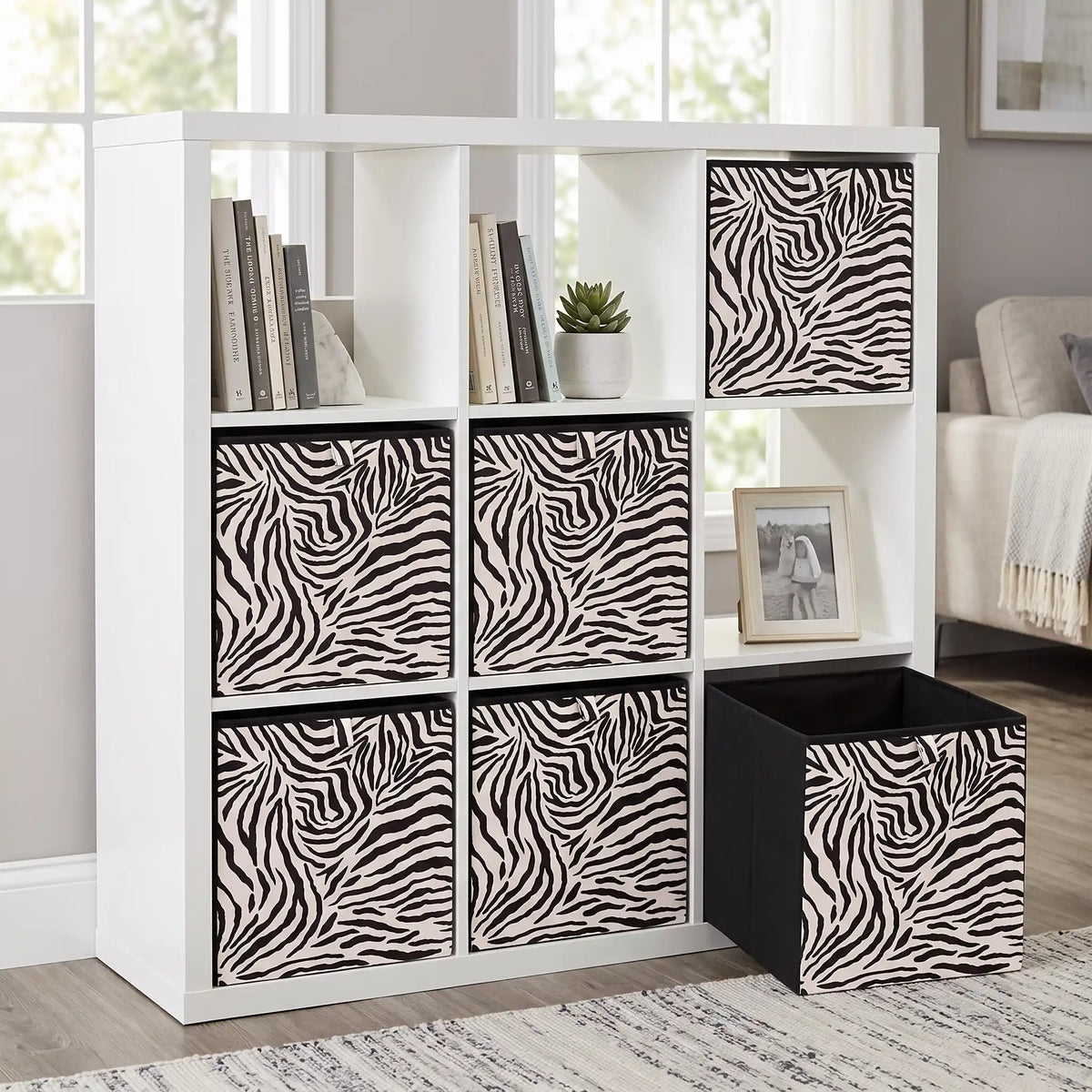 Opbergmand zebraprint Five®