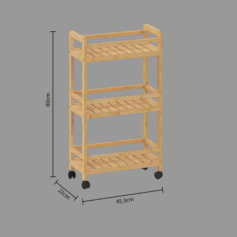 Schmaler Küchenwagen aus Holz Five®