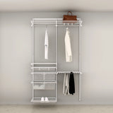 Elfa Premium Kledingkast Opstelling Compleet - 124,8 cm