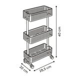 Transparante smalle trolley Five® - Plastor