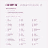 So Clever Gewürzset 24 Gewürzgläser 120 ml mit Ø35mm Etiketten
