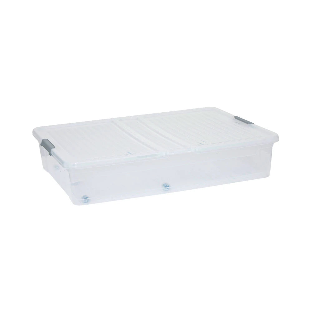 Opbergbox onder bed op wielen en klapdeksel 53 liter Five®