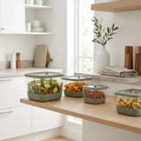 Borosilicaat glazen vershoudbakje 1.35 liter Five®